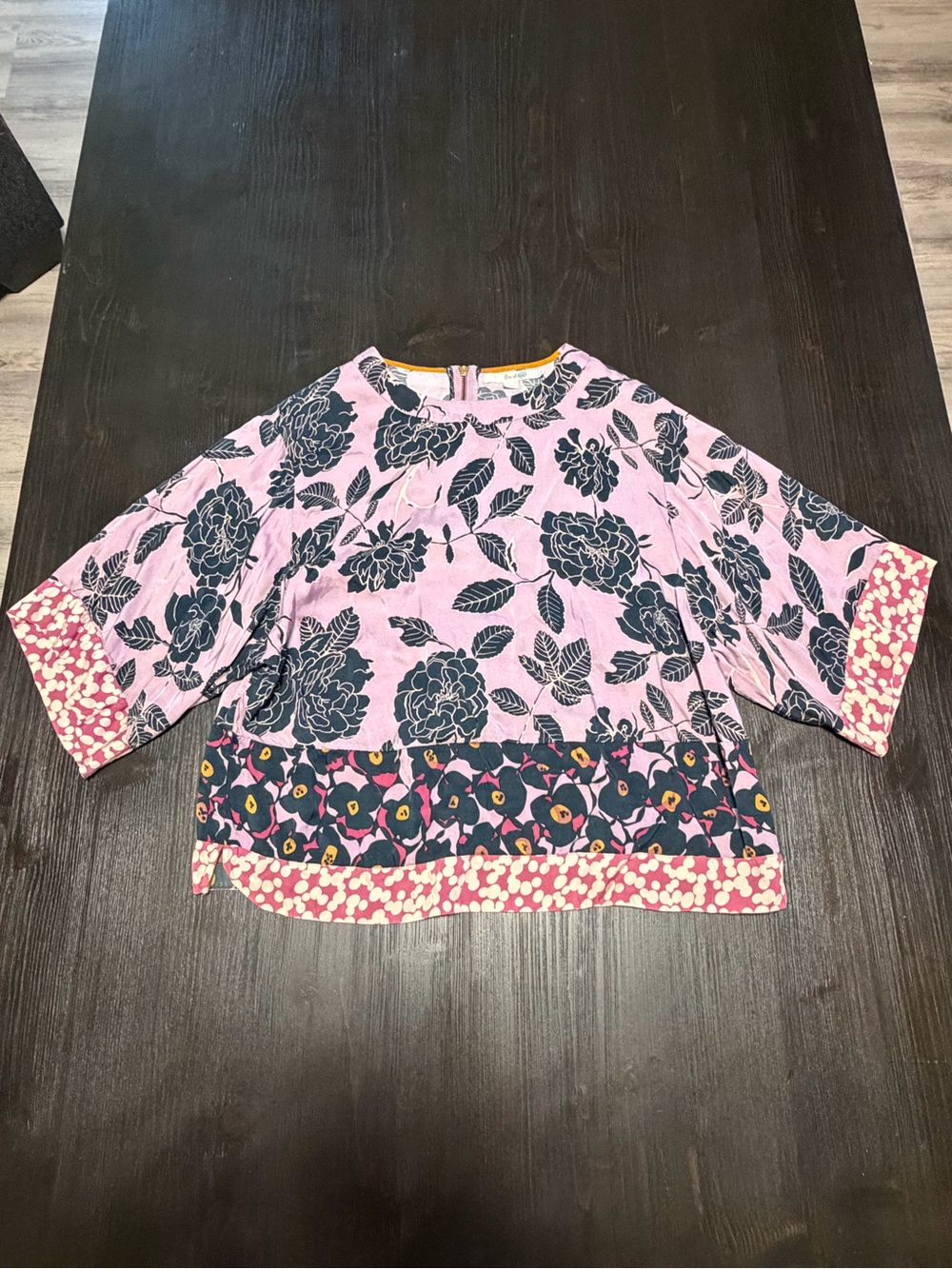 Boden Large Floral Blouse - Picture 9 of 9